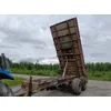 Maansiirtokärry 2-akselinen / Hydraulisella takalaidalla, katso video!