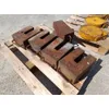 Painoja 5 kpl kahvallisia / Paino 22 kg/kpl