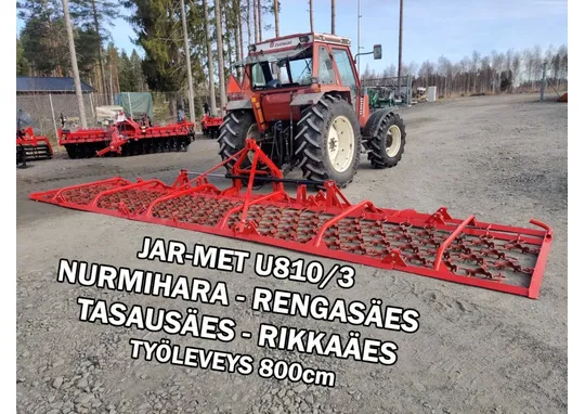 Jar-Met U810/3 rengasäes / Työleveys 800cm - Hydraulinen