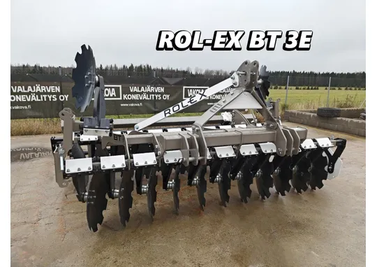Rol-Ex BT 3E - 300cm lautasmuokkain / Mekaanisella putkipakkerilla