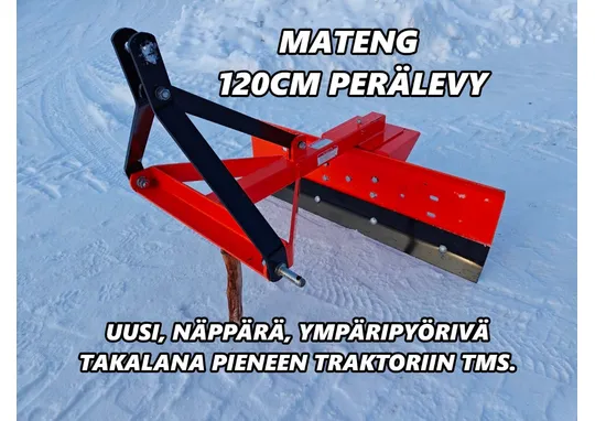 Mateng 120cm perälevy / Pikkutraktoriin takalana