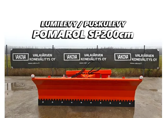 Pomarol SP200 lumilevy / Hydraulinen, EURO kiinnike, hardox terä
