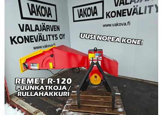 Remet R120 puunkatkoja / rullahakkuri / 8-teräinen nopea kone