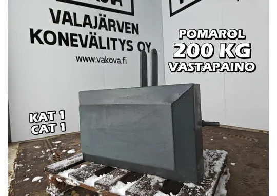 Pomarol 200kg vastapaino / etupaino / KAT 1/ CAT 1 kiinnitys