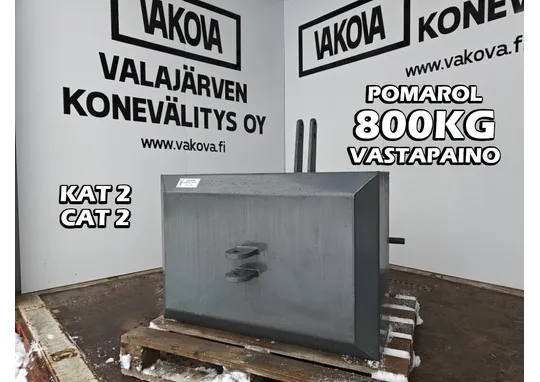 Pomarol 800kg vastapaino / etupaino / KAT 2 / CAT 2 kiinnitys