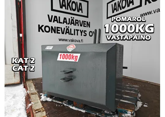 Pomarol 1000kg vastapaino / etupaino / KAT 2 / CAT 2 kiinnitys