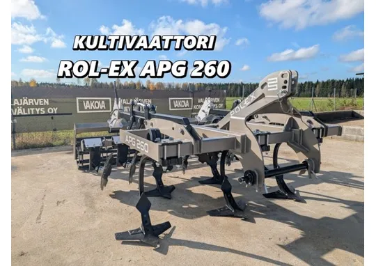 Rol-Ex APG 260 kultivaattori / Hanhenjalkaterät, 50cm putkipakkerilla