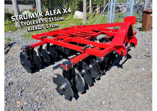 Strumyk Alfa X4 lautasäes 315cm / 51cm kiekot
