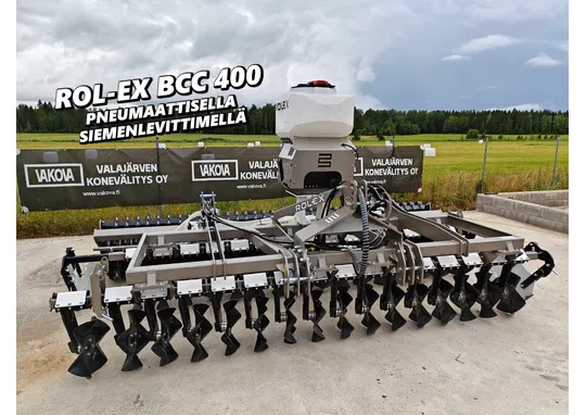 Rol-Ex BCC 400cm Cross Cutter / Pneumaattisella siemenlevittimellä - VIDEO
