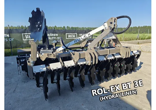Rol-Ex BT 3E - 300cm lautasmuokkain / Hydraulinen pakkerinsäätö  Video!