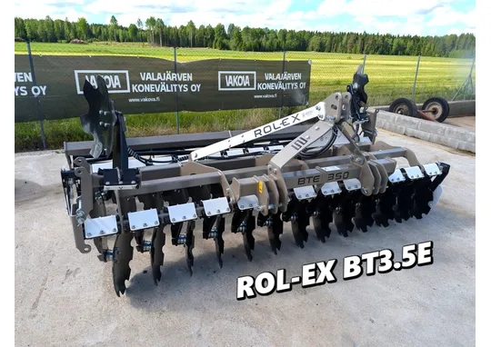 Rol-Ex BT3.5E lautasmuokkain / 350cm - Hydraulinen pakkerinsäätö