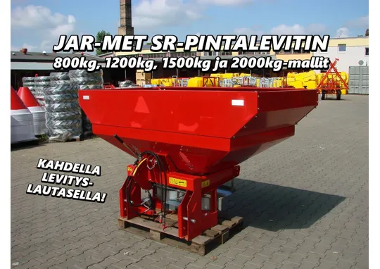Jar-Met SR1500 pintalevitin - 1500kg / Kahdella lautasella - Katso video!