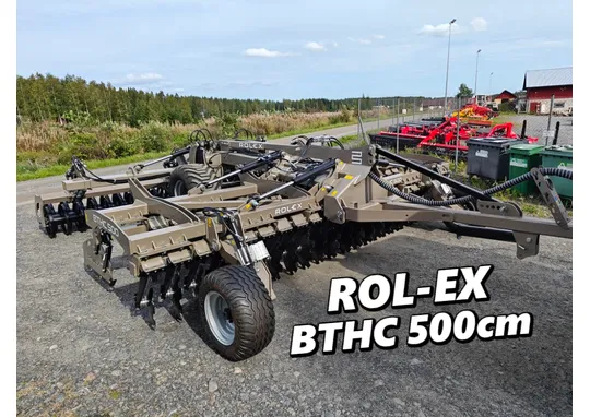Rol-Ex BTHC 500cm lautasmuokkain / Hinattava ja hydraulisesti taittuva - Video