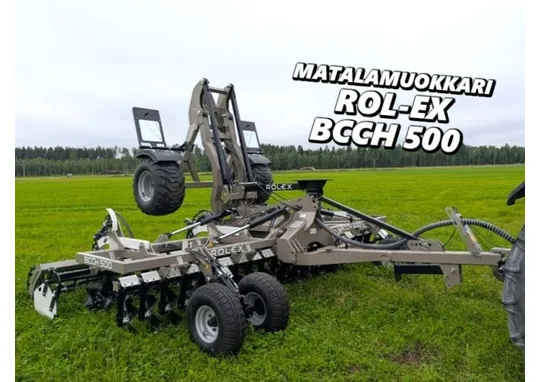 Rol-Ex BCCH 500cm matalamuokkari / Hinattava ja taittuva lautasmuokkain