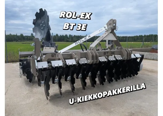 Rol-Ex BT3E lautasmuokkain / hydraulinen 50cm U-kiekkopakkeri