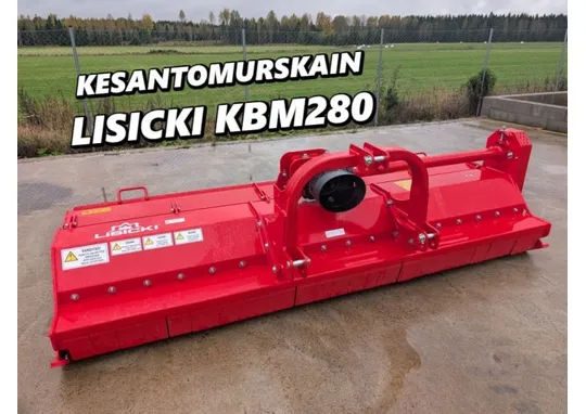 Lisicki KBM-280 niittomurskain / Vasaraterät / Katso video!