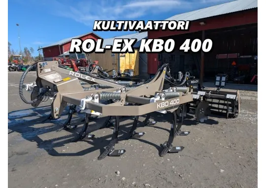 Rol-Ex KBO 400cm kultivaattori / mm. hydraulinen pakkeri ja tasoitelautaset