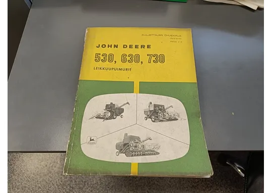 John Deere 530, 630, 730 / Leikkuupuimurin käyttöohjekirja