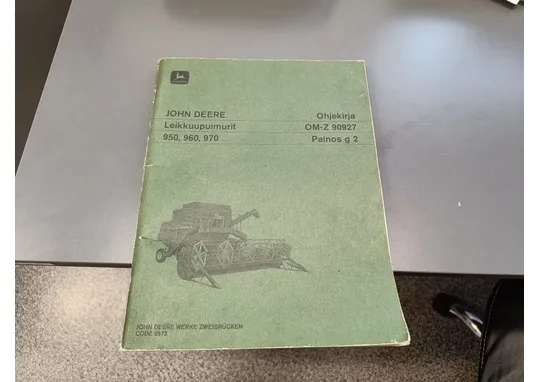 John Deere 950, 960, 970 / Leikkuupuimuri käyttöohjekirja