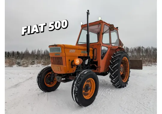 Fiat 500 traktori / Led-työvaloilla - Katso video!