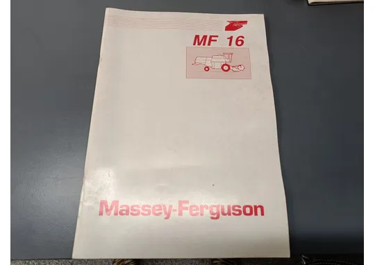 Massey Ferguson 16 ohjekirja / leikkuupuimuriin
