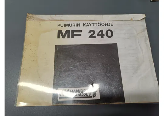 Massey Ferguson 240 / Leikkuupuimurin käyttöohje