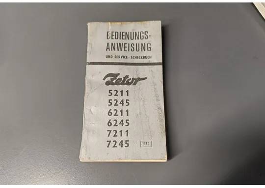 Zetor 5211, 5245, 6211, 6245 / 7211, 7245 ohjekirja