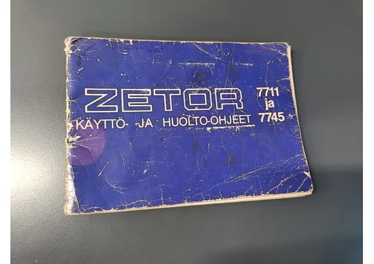 Zetor 7711 ja 7745 / Käyttö- ja huolto-ohjekirja