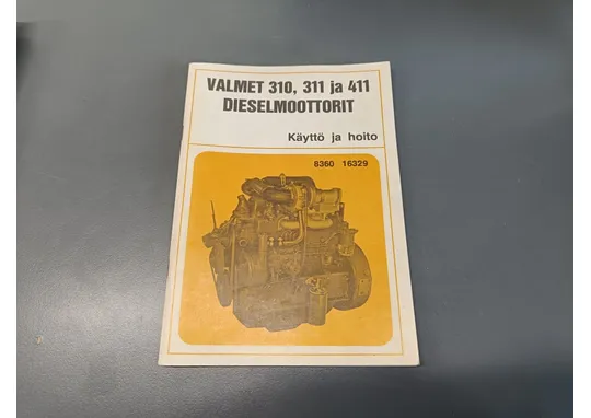 Valmet dieselmoottorit 310, 311, 411 / Käyttö- ja huoltokirja