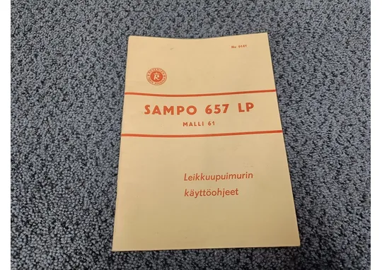 Sampo 657 LP malli 61 / Leikkuupuimurin käyttöohjekirja