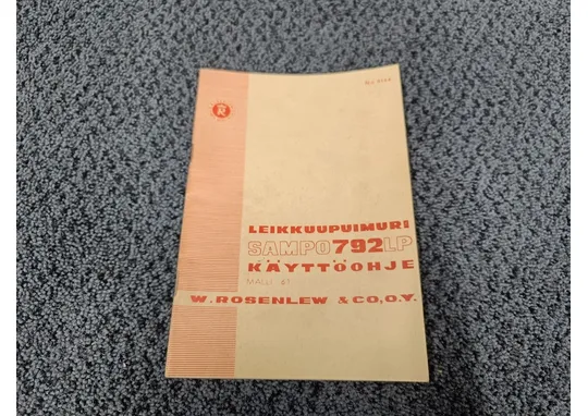 Sampo 792LP malli 61 / Leikkuupuimurin käyttöohjekirja