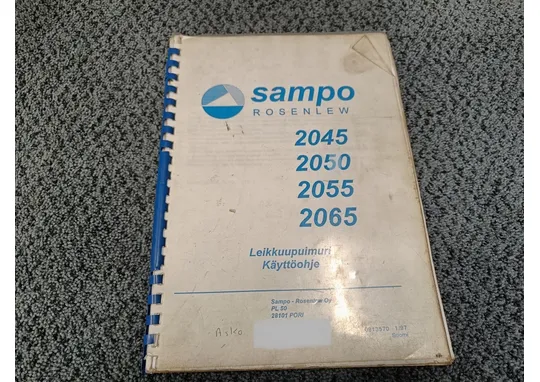 Sampo Rosenlew 2045, 2050, 2055 ja 2065 / Leikkuupuimurin käyttöohjekirja