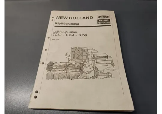 New Holland TC52-56 ohjekirja / Leikkuupuimuriin