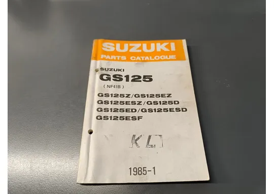 Suzuki GS125ES (Z/D/F) / Moottoripyörän varaosaluettelo