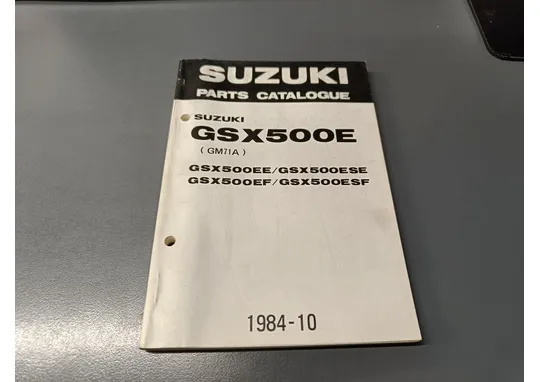 Suzuki GSX500E (E/SE/F/SF) / Moottoripyörän varaosaluettelo