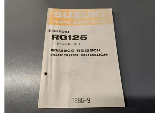 Suzuki RG125 (CG/CH) / Moottoripyörän varaosaluettelo