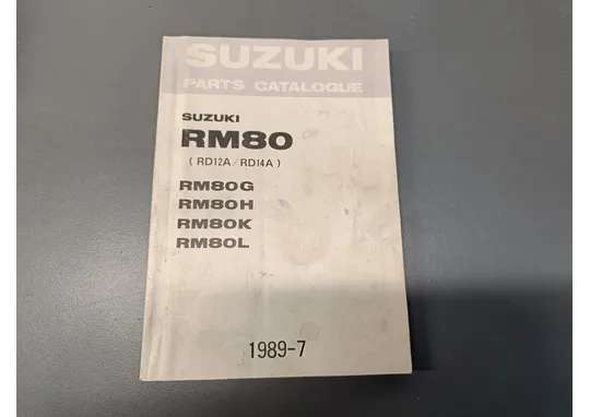 Suzuki RM80 (G/H/K/L) / Moottoripyörän varaosaluettelo