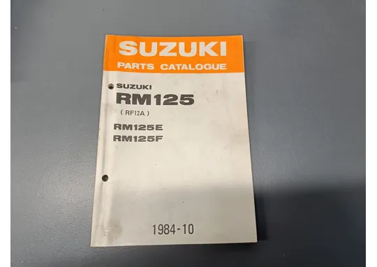 Suzuki RM125 (E/F) / Moottoripyörän varaosaluettelo
