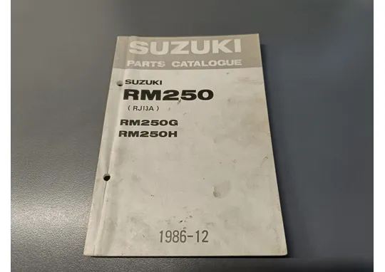 Suzuki RM250 (G/H)  moottoripyörän varaosaluettelo /
