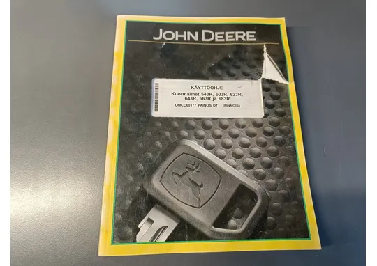 John Deere 543R, 603R, 623R, 643R / 663R ja 683R käyttöohje