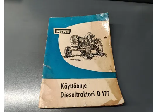 Fahr D177 traktorin ohjekirja /