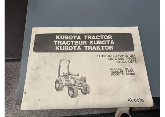 Kubota ruohonleikkuriin varaosaluettelo / B1700, B2100, B2400