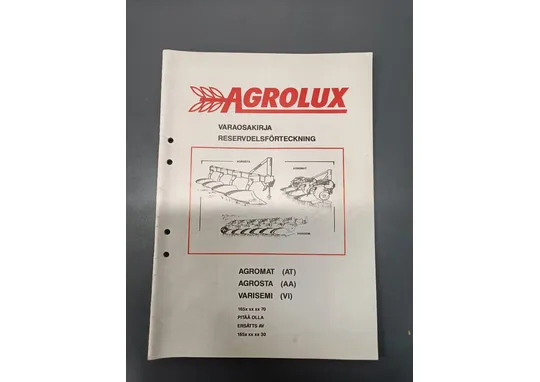Agrolux AT, AA ja VI / Varaosakirja