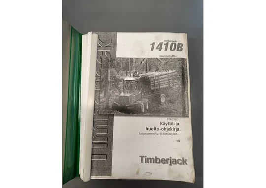 Timberjack 1410B kuormatraktori / Käyttö- ja huolto-ohjekirja F062560