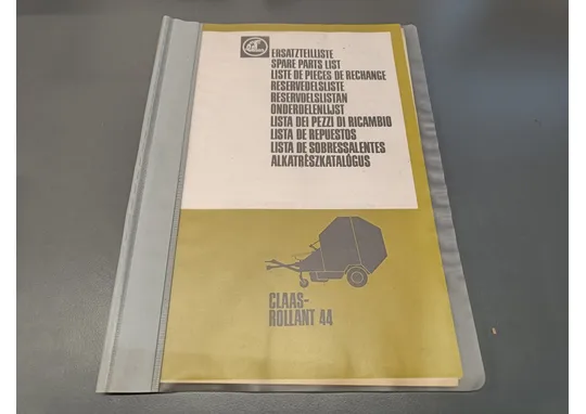 Claas Rollant 44 / Varaosaluettelo