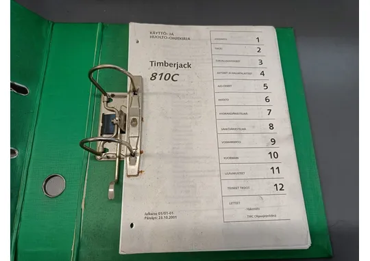 Timberjack 810C / Kuormatraktorin ohjekirja