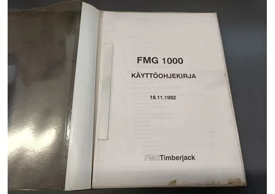 Timberjack FMG 1000 / Kuormatraktorin ohjekirja