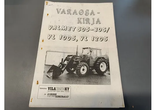 Valmet 505-805 / VL 1005, VL 1205 / Etukuormaajan varaosakirja