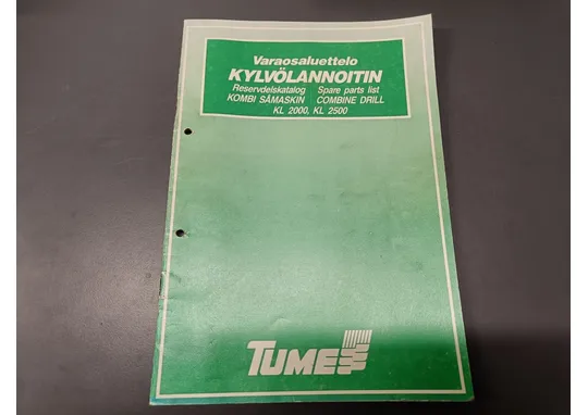 Tume kylvölannoittimen KL2000 ja KL2500 / Varaosaluettelo