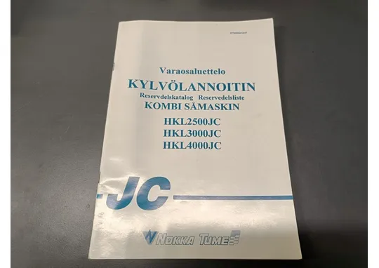 Nokka Tume kylvölannoittimen HKL2500JC / HKL3000JC ja HKL4000JC varaosaluettelo